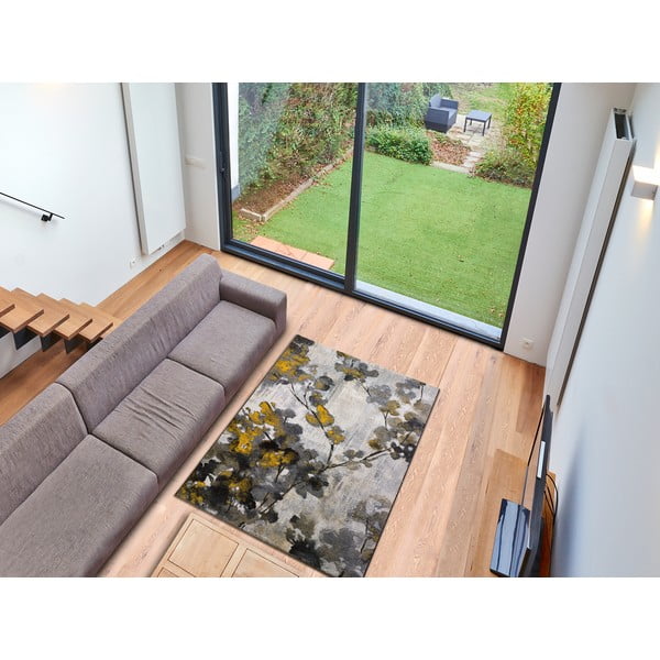 Tappeto giallo-grigio , 120 x 170 cm Bukit Mustard - Universal-image-1