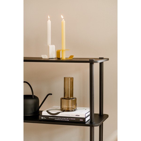 Scaffale nero con effetto rovere 80x54,5x35 cm Teidi – noo.ma-image-4