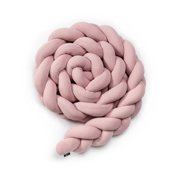 Coprimaterasso per culla in maglia di cotone rosa, lunghezza 180 cm - ESECO