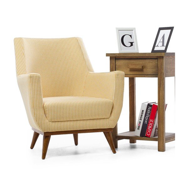 Poltrona Gonca gialla - Balcab Home-image-1