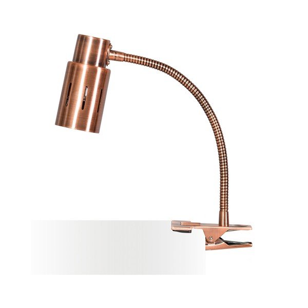 Měděná stolní lampa s klipem ETH Sava