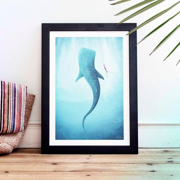 Poster , A3 Whale Shark - Travelposter-image-1
