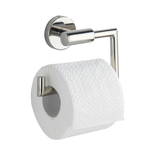 Porta carta igienica a parete in acciaio inox in argento lucido Bosio - Wenko-image-2