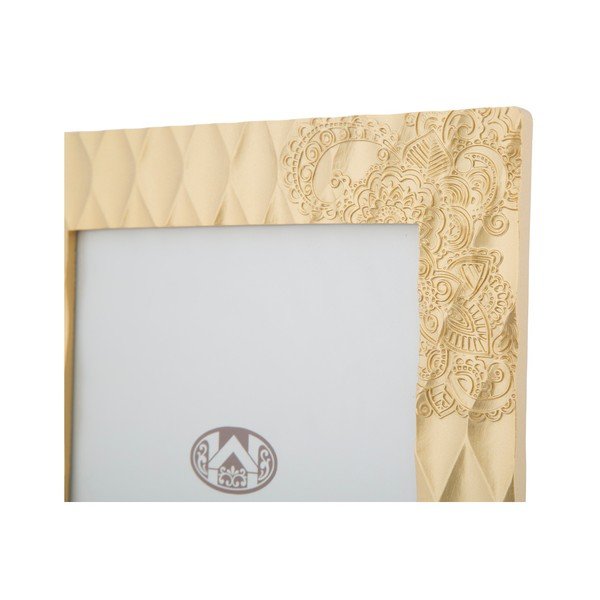 Portafoto giallo in cornice di resina Glam Carving, 15 x 20 cm - Mauro Ferretti-image-3