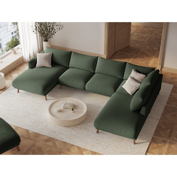 Divano angolare verde (a U) Naomi – Micadoni -image-1