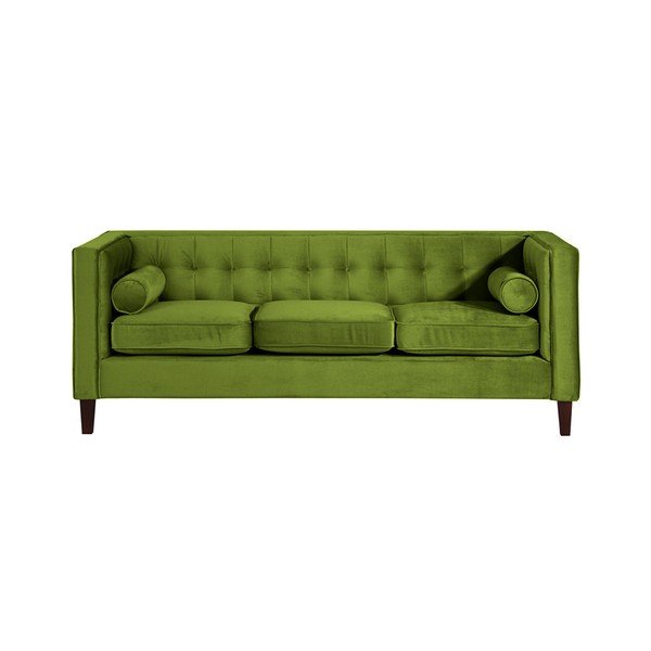 Divano verde oliva Jeronimo, 215 cm - Max Winzer