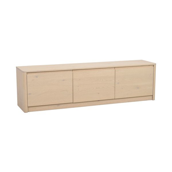 Credenza colore naturale chiaro con effetto rovere 180x50x40 cm Melstone – Rowico
