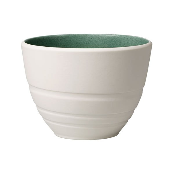 Tazza in porcellana bianca e verde Villeroy & Boch Leaf, 450 ml it's my match - Villeroy&Boch