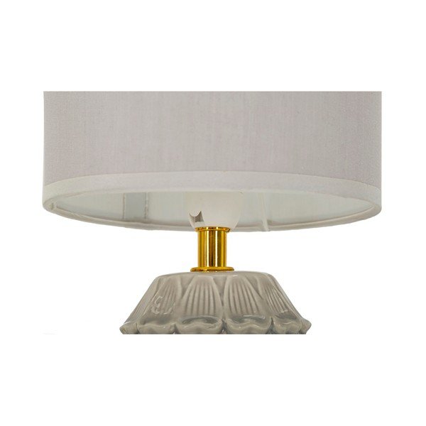 Lampada da tavolo beige in ceramica con paralume in tessuto (altezza totale 30,5 cm) Pigny – Mauro Ferretti-image-2