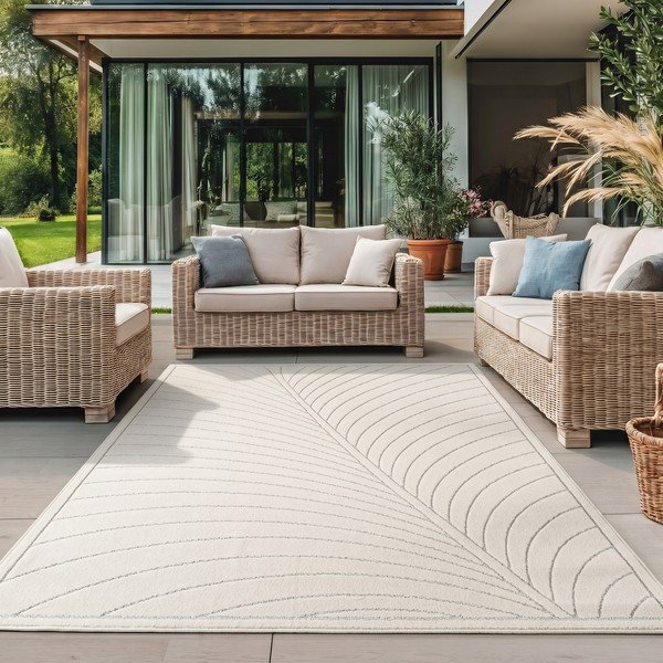Tappeto da interno/esterno color crema 120x170 cm Nova 1204 – Ayyildiz Carpets-image-1