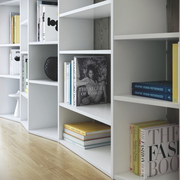 Libreria bianca 216x224 cm Valsa – TemaHome-image-1