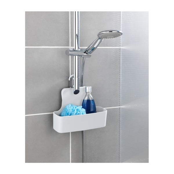 Mensola sospesa bianca per doccia Barcelona - Wenko-image-1