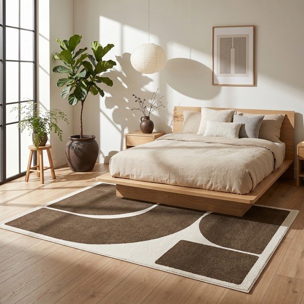 Tappeto marrone/crema 160x230 cm Arcade - ESTE-image-4