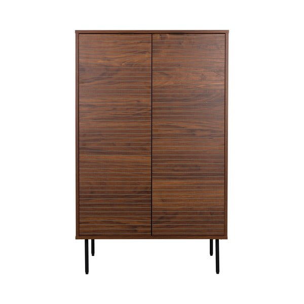 Armadietto marrone con effetto noce 80x130x40 cm Stripes – White Label