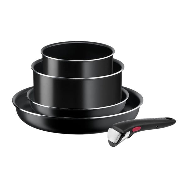 Set di pentole in alluminio 5 pezzi INGENIO EASY COOK & CLEAN BLACK L1549043 - Tefal