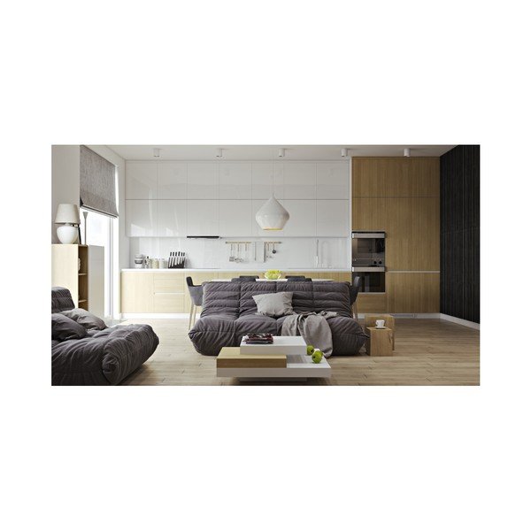 Tavolino bianco 90x90 cm Slate - TemaHome-image-3