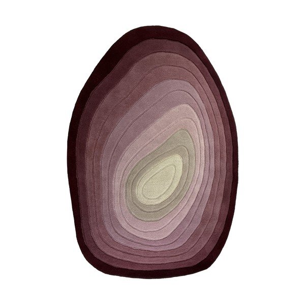 Tappeto viola in lana tessuto a mano 200x290 cm Puddle Ombre  – Flair Rugs