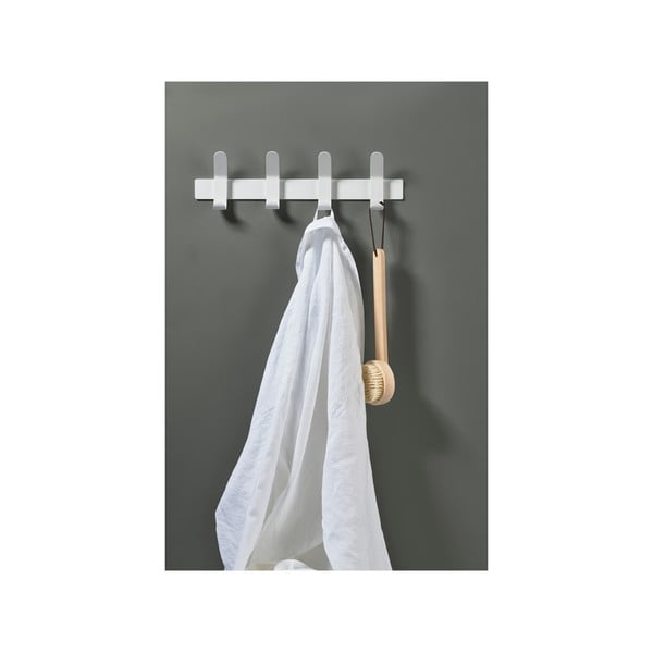 Appendiabiti da parete in metallo bianco A-Rack - Zone-image-1