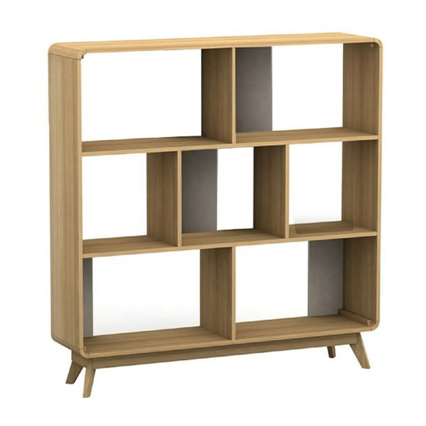 Libreria effetto rovere 122x126 cm Caitlin - Støraa