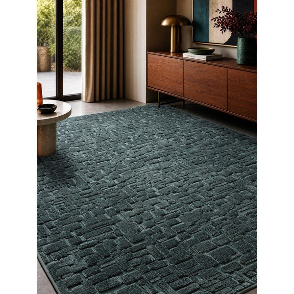 Tappeto color foglia di tè 200x290 cm – Asiatic Carpets-image-1