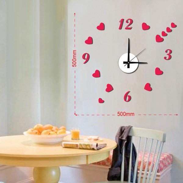 Orologio da parete Hearts, ⌀ 50 cm - Mauro Ferretti-image-1