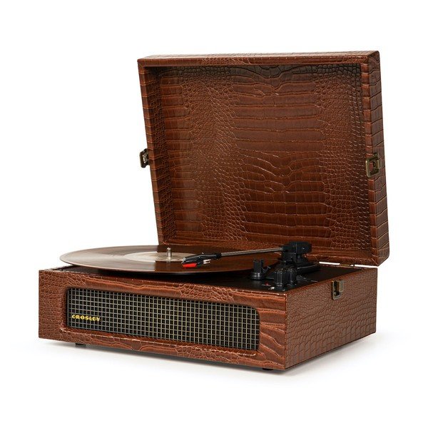 Giradischi in coccodrillo marrone Voyager - Crosley