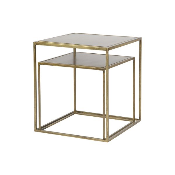 Set di 2 tavoli contenitori Metallic - BePureHome-image-4