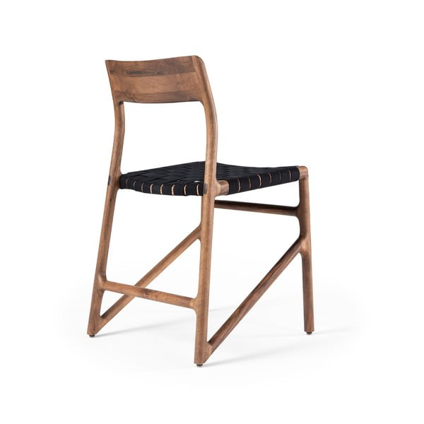 Sedia da pranzo nera/marrone Fawn – Gazzda-image-4