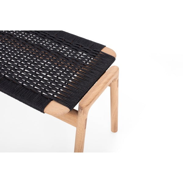 Panchina nera/di colore naturale Klupa – Gazzda-image-4