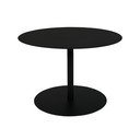 Tavolino da salotto rotondo nero in metallo ø 60 cm Snow – Zuiver