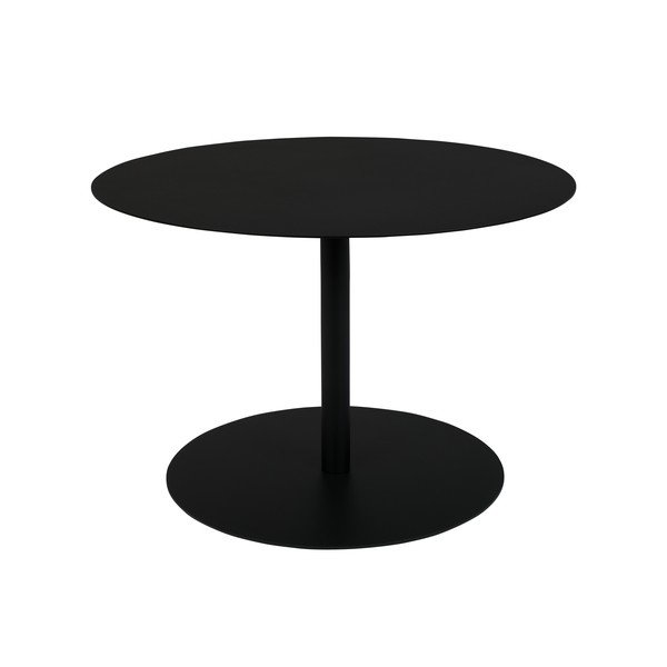Tavolino da salotto rotondo nero in metallo ø 60 cm Snow – Zuiver