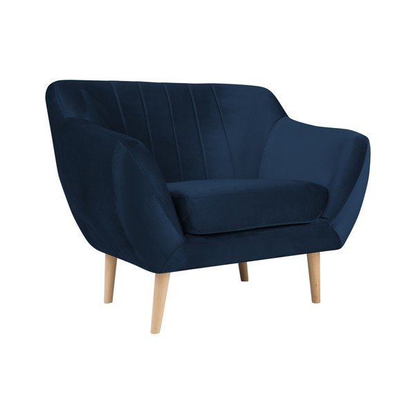 Poltrona blu scuro Benito - Mazzini Sofas-image-1