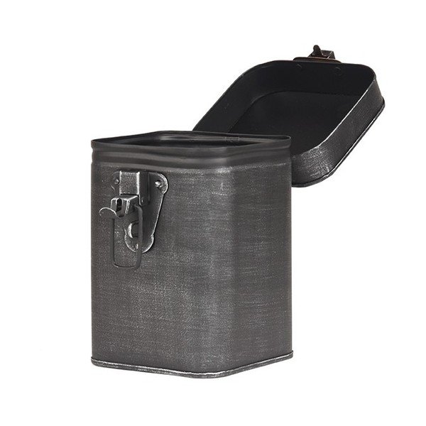 Contenitore in metallo nero, altezza 17 cm - LABEL51-image-4