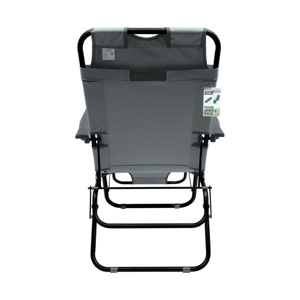 Sedia a sdraio da giardino grigia Comfort - Cattara-image-2