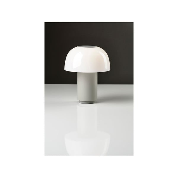 Lampada da tavolo dimmerabile a LED in alluminio grigio (altezza 22 cm) Harvest - Zone-image-3