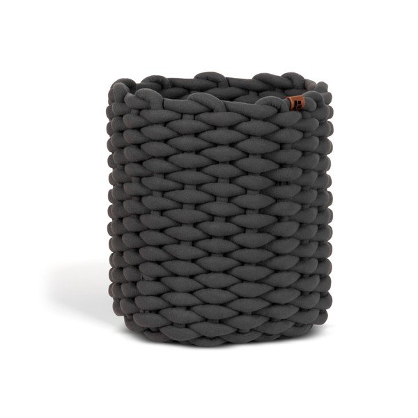 Cesto in tessuto ø 25x25 cm Peach Skin Round M – Bigso