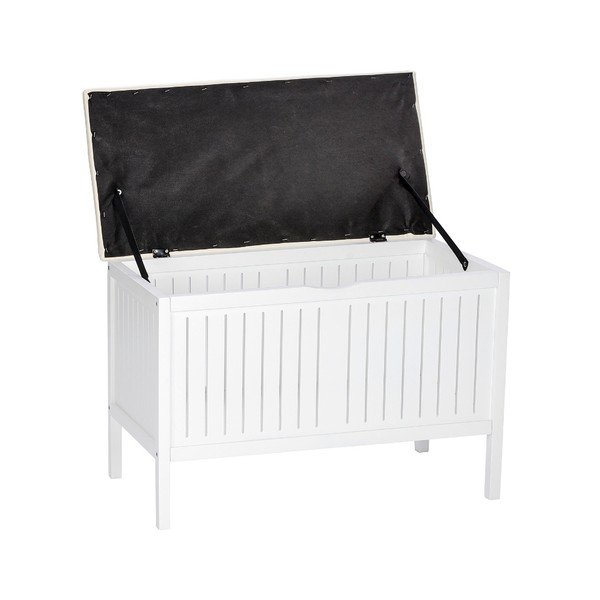 Panca portaoggetti bianca Oslo - Wenko-image-2