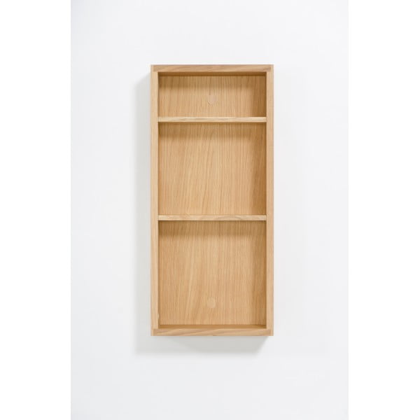 Mensola da bagno a parete in legno di quercia Slimline - Wireworks-image-3