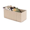 Scatola beige in tessuto 28x12x12 cm Sandy – Compactor