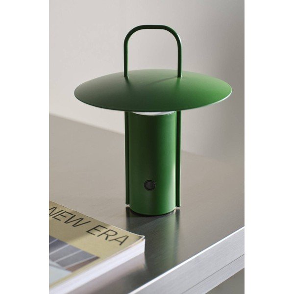 Lampada da tavolo LED verde in metallo con intensità regolabile (altezza totale 24 cm) Venna – Jotex-image-2