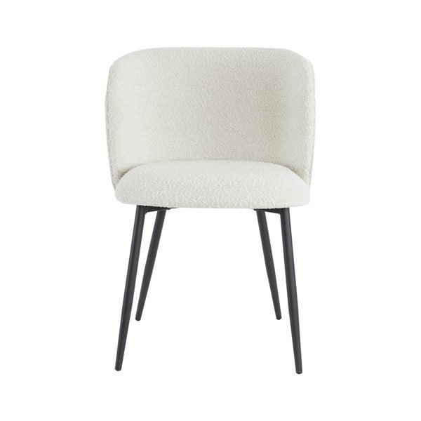 Sedia da pranzo bianca in imbottito Elyna – Light & Living-image-4