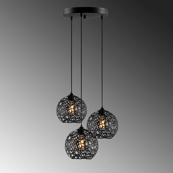 Apparecchio a sospensione nero ø 65 cm Fellini - Opviq lights-image-2