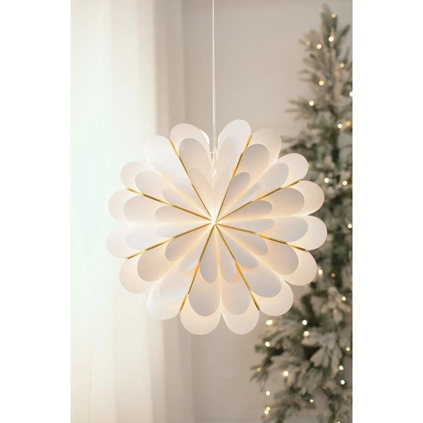 Decorazione luminosa bianca con motivo natalizio ø 45 cm Marigold - Markslöjd-image-2