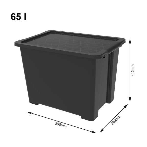 Scatola di plastica con coperchio Evo Easy - Rotho-image-2