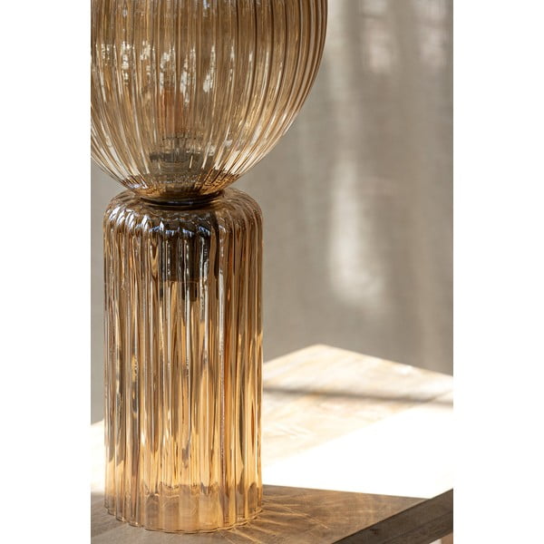 Lampada da tavolo color ambra con paralume in vetro (altezza totale 40 cm) Toulipa – Markslöjd-image-2