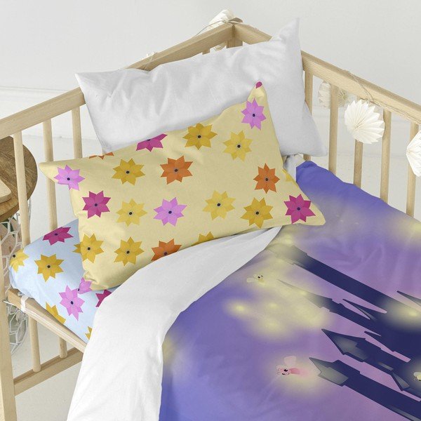 Copripiumino e cuscino in cotone per bambini , 100 x 120 cm Long Braid - Mr. Fox-image-1