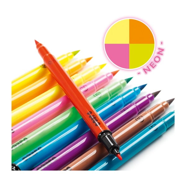 Set di 10 pennarelli al neon - Djeco-image-1
