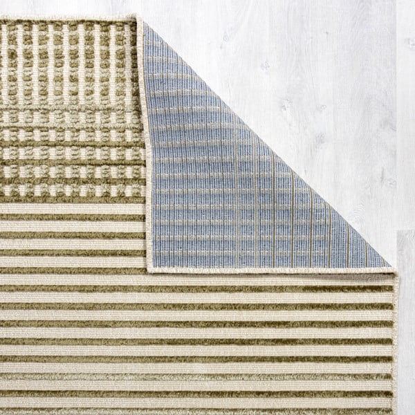 Tappeto in ciniglia lavabile verde 200x320 cm Elton - Flair Rugs-image-2