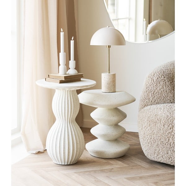 Tavolino rotondo in pietra ø 40 cm Newtown – House Nordic-image-1