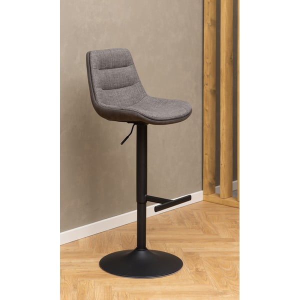 Sgabello da bar grigio con altezza regolabile (altezza della seduta 86 cm) Adisa – Actona-image-1